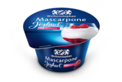 Mascarpone Joghurt auf Himbeere
