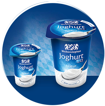 Abbildung Naturjoghurt-Verpackungen