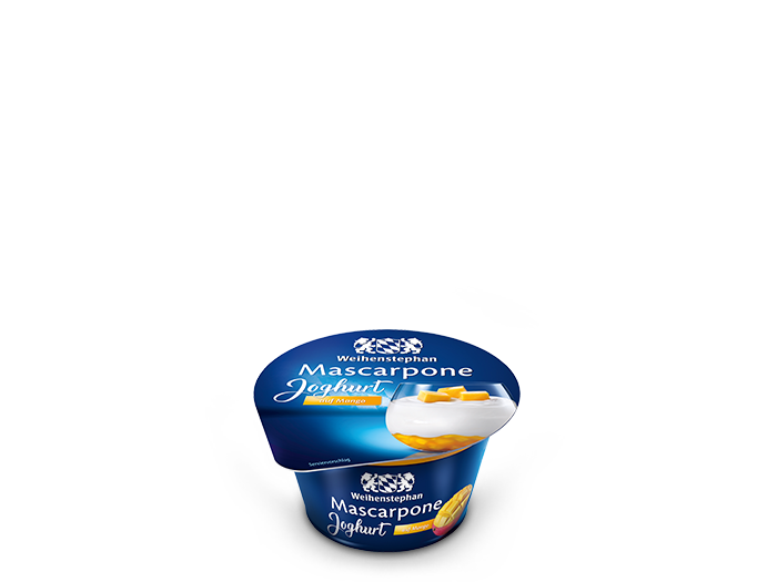 Mascarpone Joghurt auf Mango