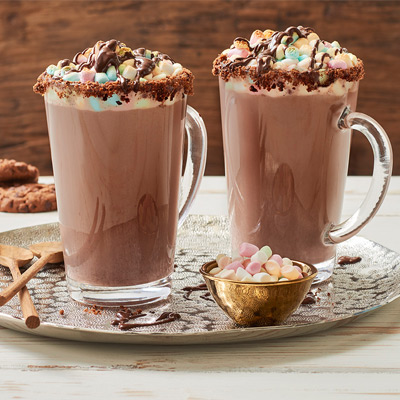 Rezeptbild Heißer Kakao mit Mini-Marshmallows gratiniert