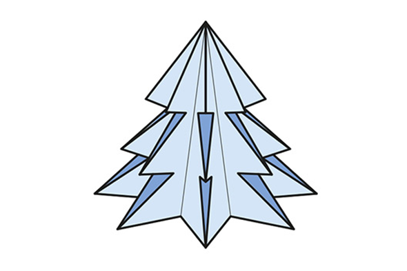 Abbildung Origami-Tannenbaum